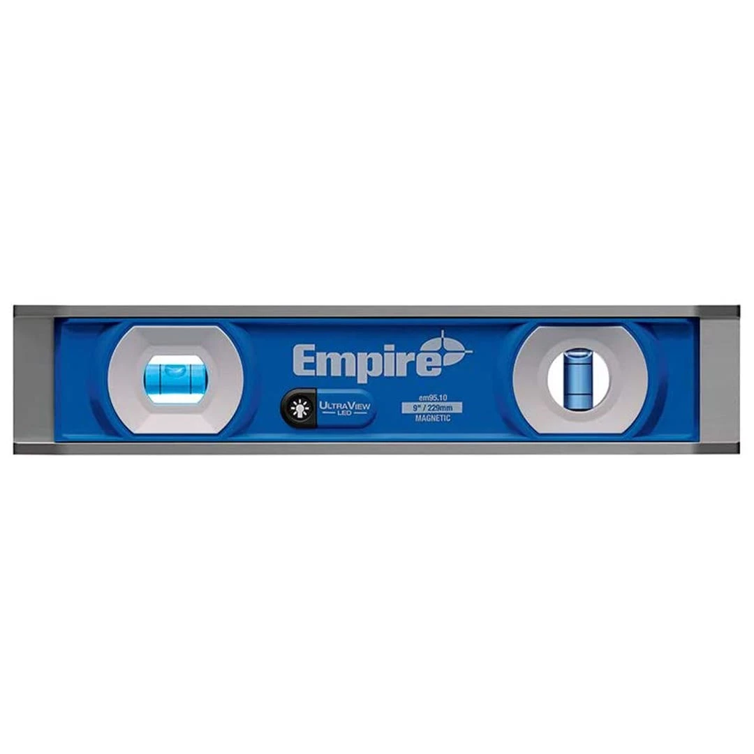 Empire 9" TRUE BLUE Ultraview LED Magnetic Torpedo Level EM95.10 1 Empire 9" TRUE BLUE Ultraview LED Magnetic Torpedo Level EM95.10