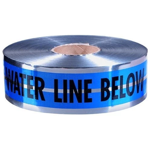 Empire Blue Detectable Warning Tape inCaution Water Line Belowin 3" x 1000' 31-022 1 Empire Blue Detectable Warning Tape inCaution Water Line Belowin 3" x 1000' 31-022