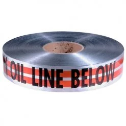 Empire Orange Detectable Warning Tape inCaution Oil Line Belowin 2" x 1000' 31-087