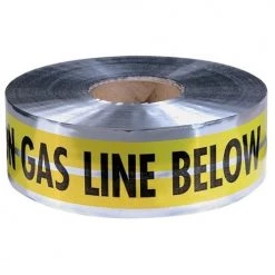 Empire Yellow Detectable Warning Tape inCaution Gas Line Belowin 6" x 1000' 31-143