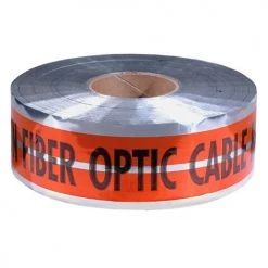 Empire Orange Detectable Warning Tape inCaution Fiber Optic Cable Belowin 3" x 1000' 31-150