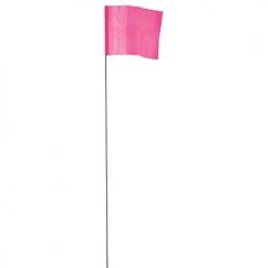 Empire 3.5" x 2.5" Pink Ground Marking Stake Flags (100 Pack) 78-003