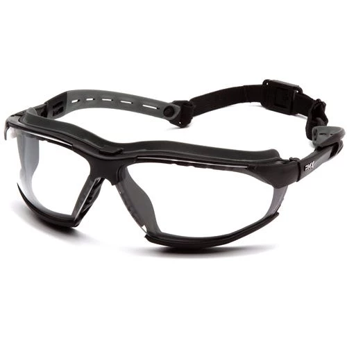 Pyramex Isotope Clear H2MAX Anti-Fog Lens with Black Frame GB9410STM 1 Pyramex Isotope Clear H2MAX Anti-Fog Lens with Black Frame GB9410STM
