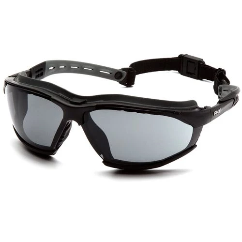 Pyramex Isotope Gray H2MAX Anti-Fog Lens with Black Frame GB9420STM 1 Pyramex Isotope Gray H2MAX Anti-Fog Lens with Black Frame GB9420STM