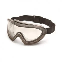 Pyramex Capstone Gray Direct/Indirect Goggle with Clear Anti-Fog Lens GG504T