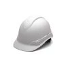 Pyramex Ridgeline Cap Hard Hat Matte White Graphite Ratchet HP44116