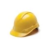 Pyramex Ridgeline Cap Hard Hat Yellow Ratchet HP44130