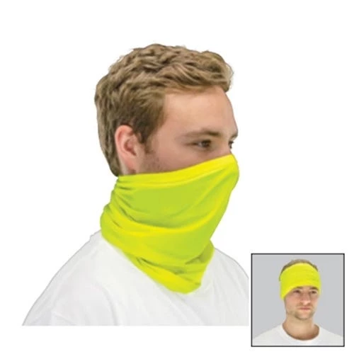Pyramex Safety Multipurpose Gaiter Bandana Dust Mask Cooling Band - High Viz Lime (One Size) MPB10 1 Pyramex Safety Multipurpose Gaiter Bandana Dust Mask Cooling Band - High Viz Lime (One Size) MPB10