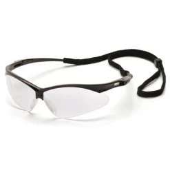 Pyramex PMXTREME Clear Anti-Fog Lens with Black Frame and Cord SB6310STP