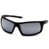 Pyramex Venture Gear Tactical Stonewall Silver Anti-Fog Lens with Black Frame VGSB470T