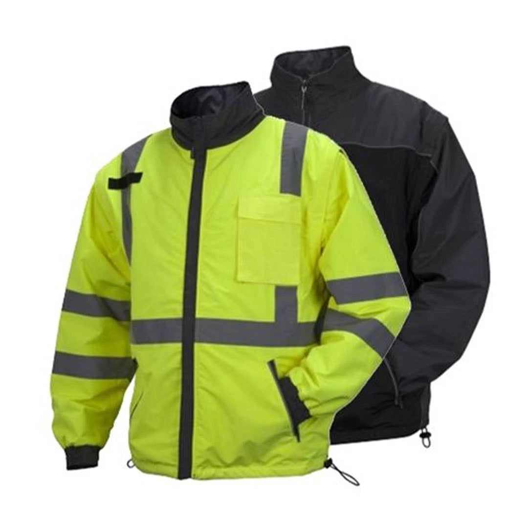Pyramex Class 3 Hi-Vis 4-in-1 Reversible Windbreaker Jacket RJR3410 1 Pyramex Class 3 Hi-Vis 4-in-1 Reversible Windbreaker Jacket RJR3410